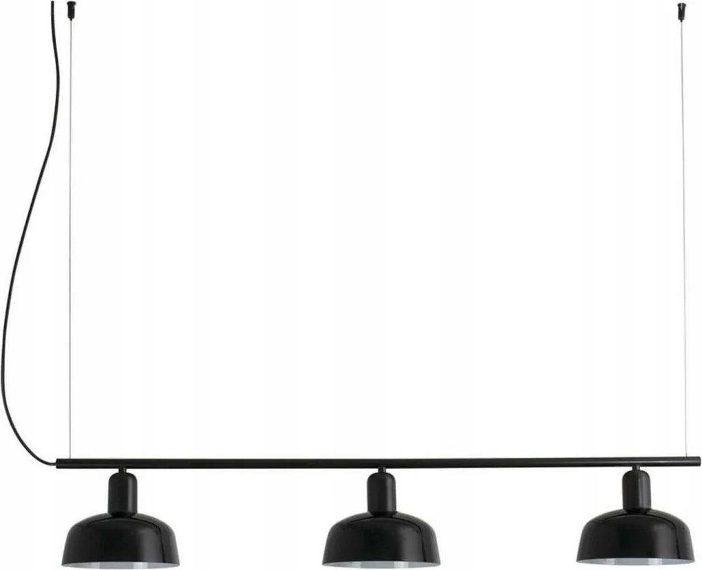 Faro Tatawin Lineal S fekete lineáris függeszték, fúvott üveg, E27
