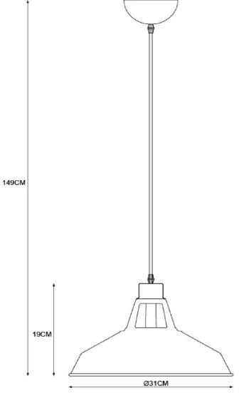 Lucide 43401/31/30 - Függeszték BRASSY-BIS 1xE27/60W/230V fekete