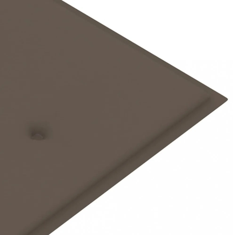 tópszínű oxford szövet kerti padpárna 180x50x4 cm