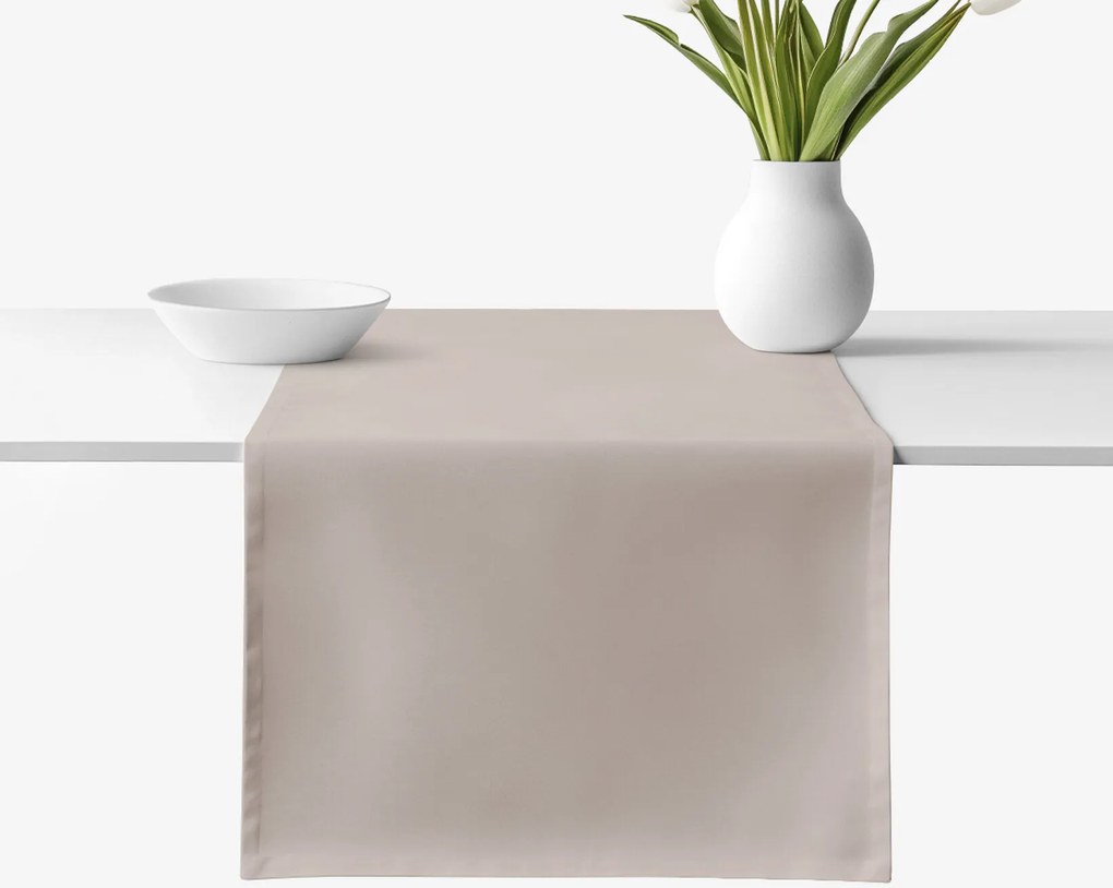 Goldea pamut asztali futó - szürkésbarna 50x120 cm