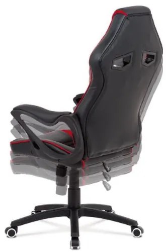KA-G406 SCAUN ROȘU - NEGRU GAMER PIVOTANT