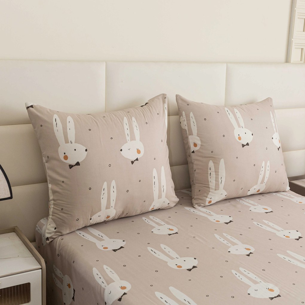 Mikroszálas ágyneműhuzat WHITE RABBIT, bézs Ágyneműhuzat mérete: 70 x 90 cm | 140 x 200 cm