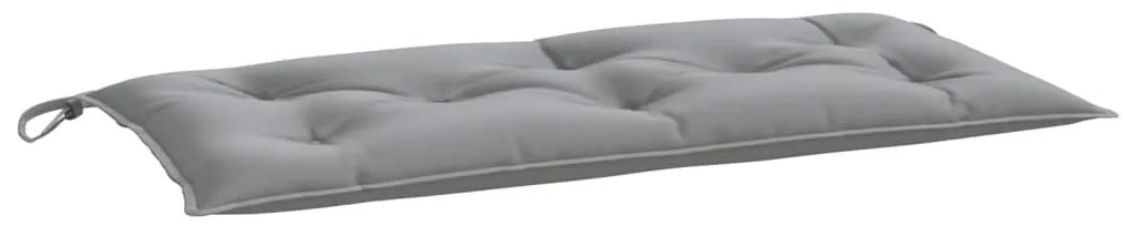 2 db szürke oxford szövet kerti padpárna 100 x 50 x 7 cm