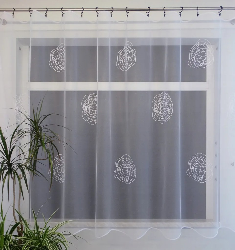 Mg Függöny 31696 Fehér 300x160cm Bt szegélyezett lengyel