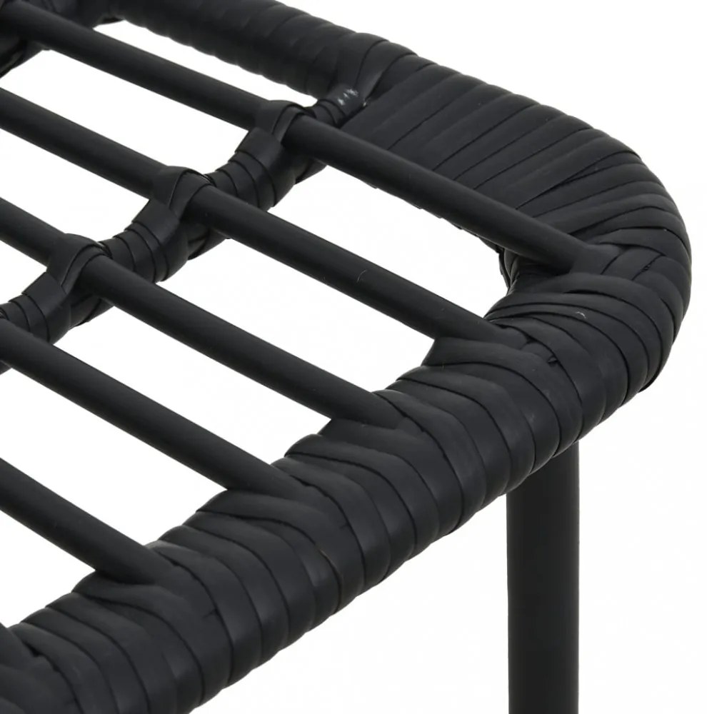 5 részes polyrattan és üveg kültéri étkezőgarnitúra