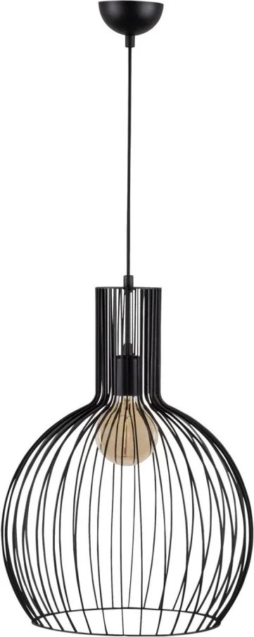 Fellini MR-756 fekete vas függőlámpa, Ø38 cm