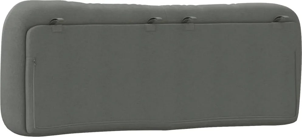 sötétszürke szövet fejtámla párna Hvar 120 cm