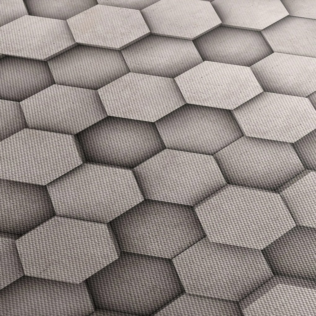 Kép - Hatszögek beton kivitelben (120x50 cm)