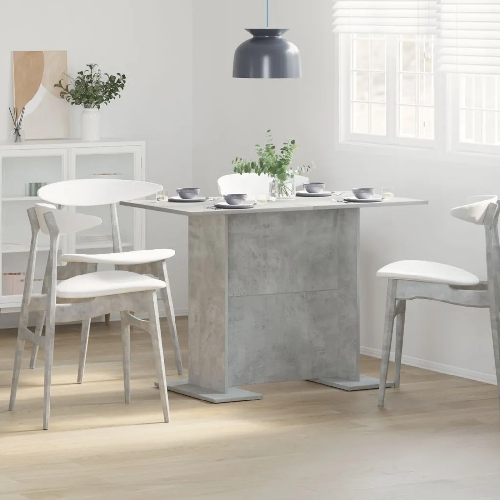 Beton Szürke Étkezőasztal 110x60x75 cm Mérnöki Fa