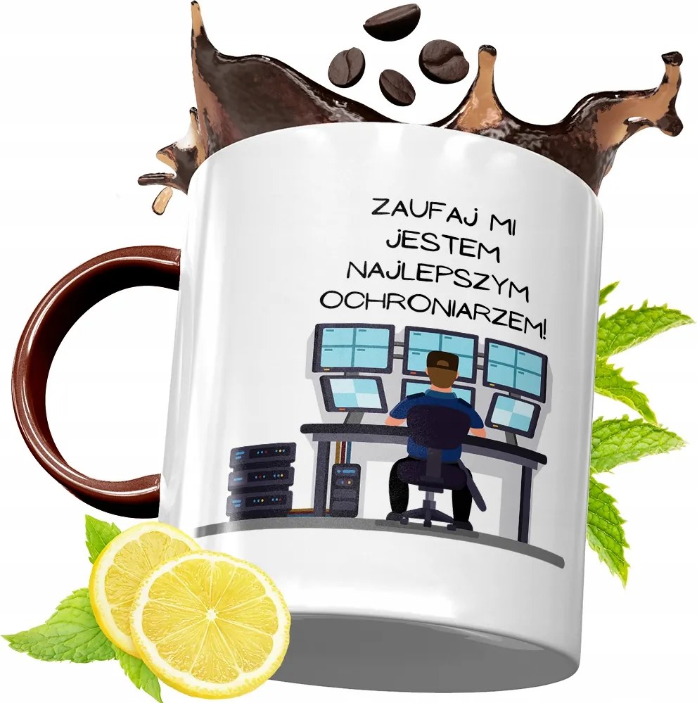 Bordó Bögre Biztonsági Őrnek Születésnapra Ajándék fényképes nyomattal