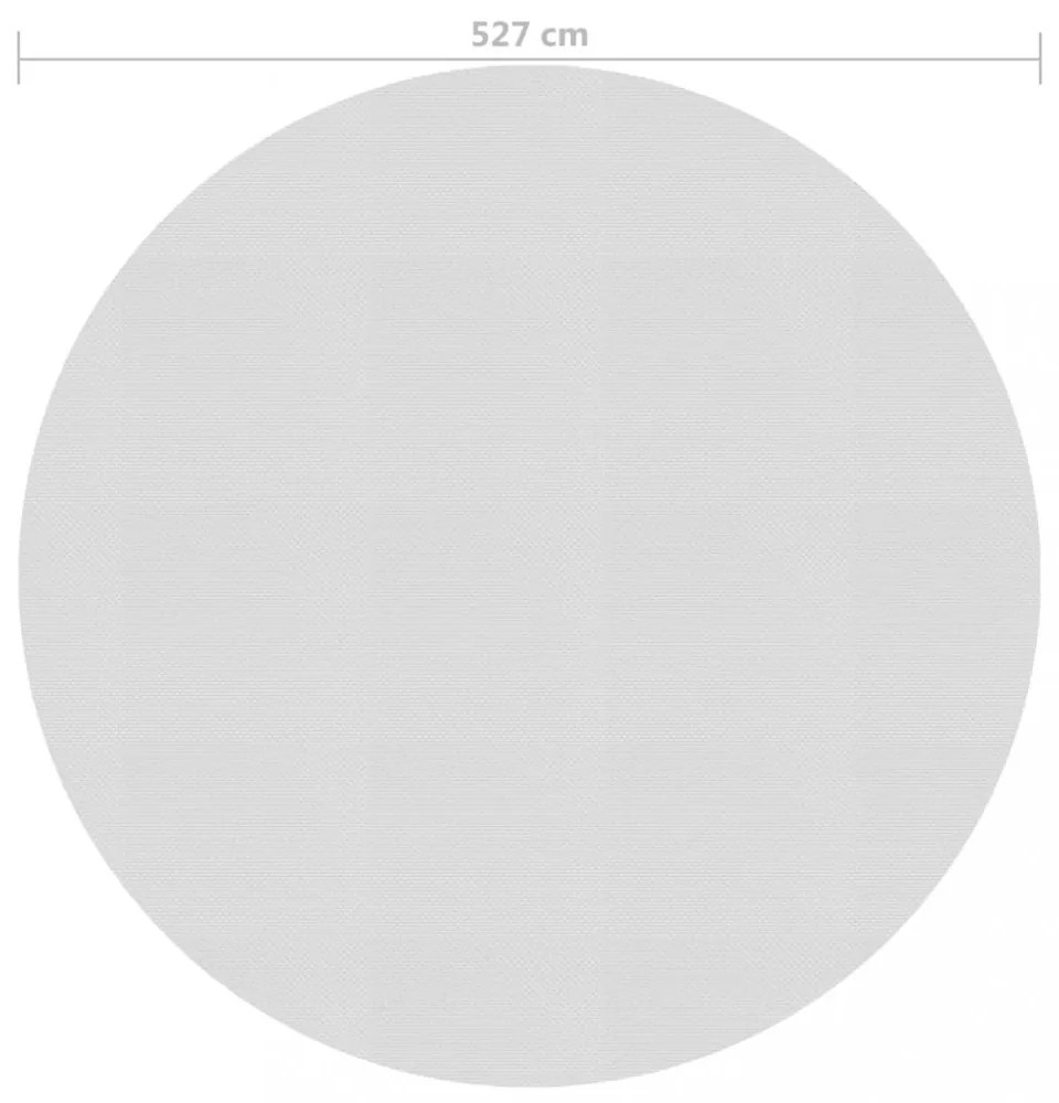 szürke napelemes lebegő PE medencefólia 527 cm