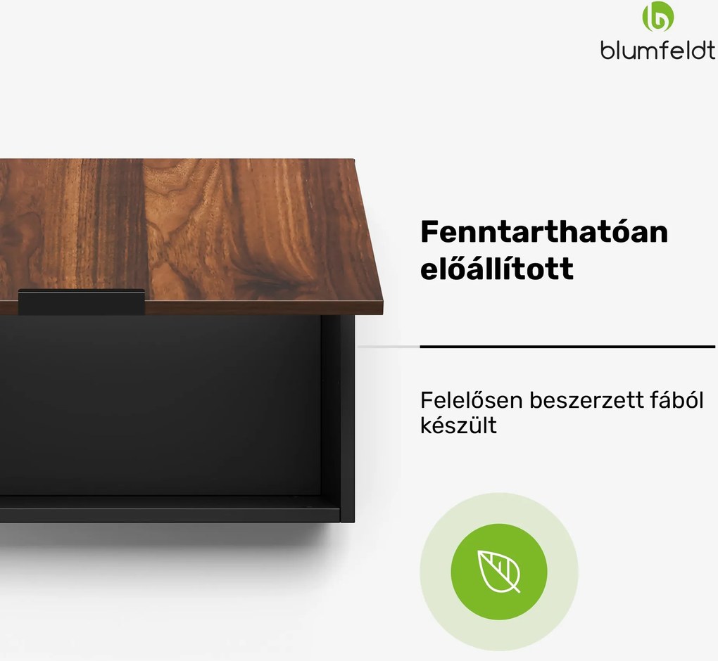 Blumfeldt WoodVista páraelszívó szekrény, Robusztus, Gázrugók, Könnyen tisztítható