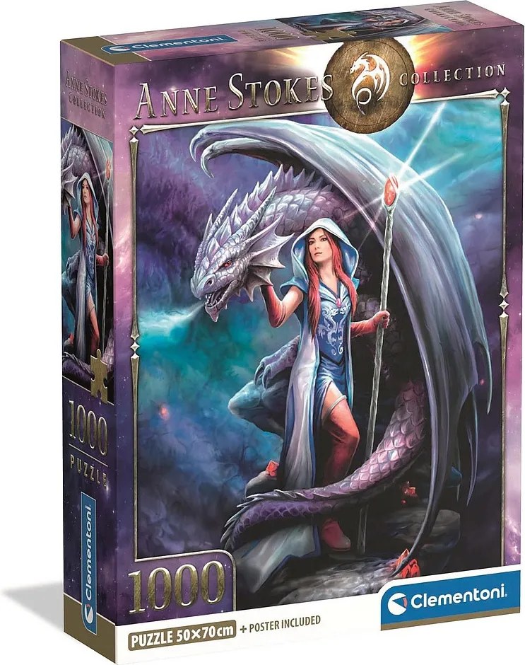 Anne Stokes Dragon Mage 1000 db-os Compact puzzle Clementoni