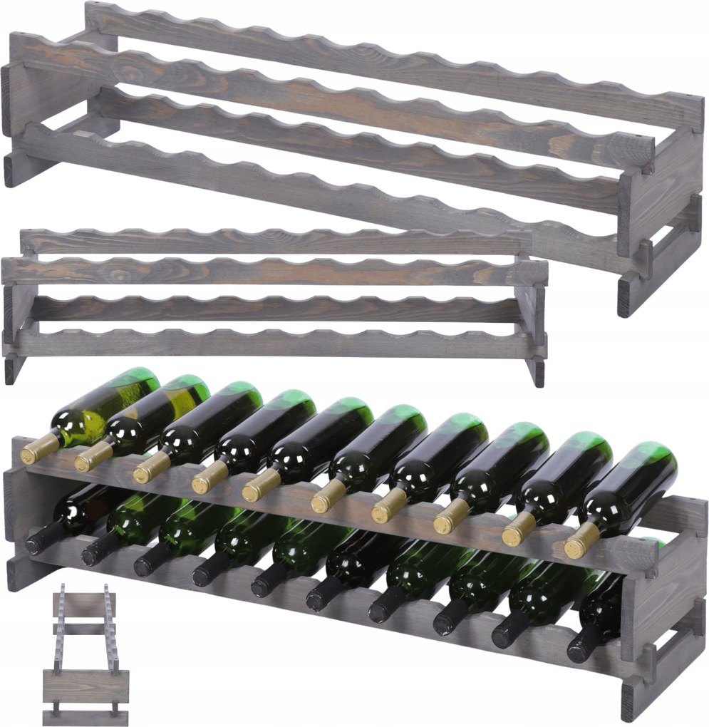 Palacktartó állvány moduláris bortartó állvány 2x10 építs, mint az impregnáló kockák