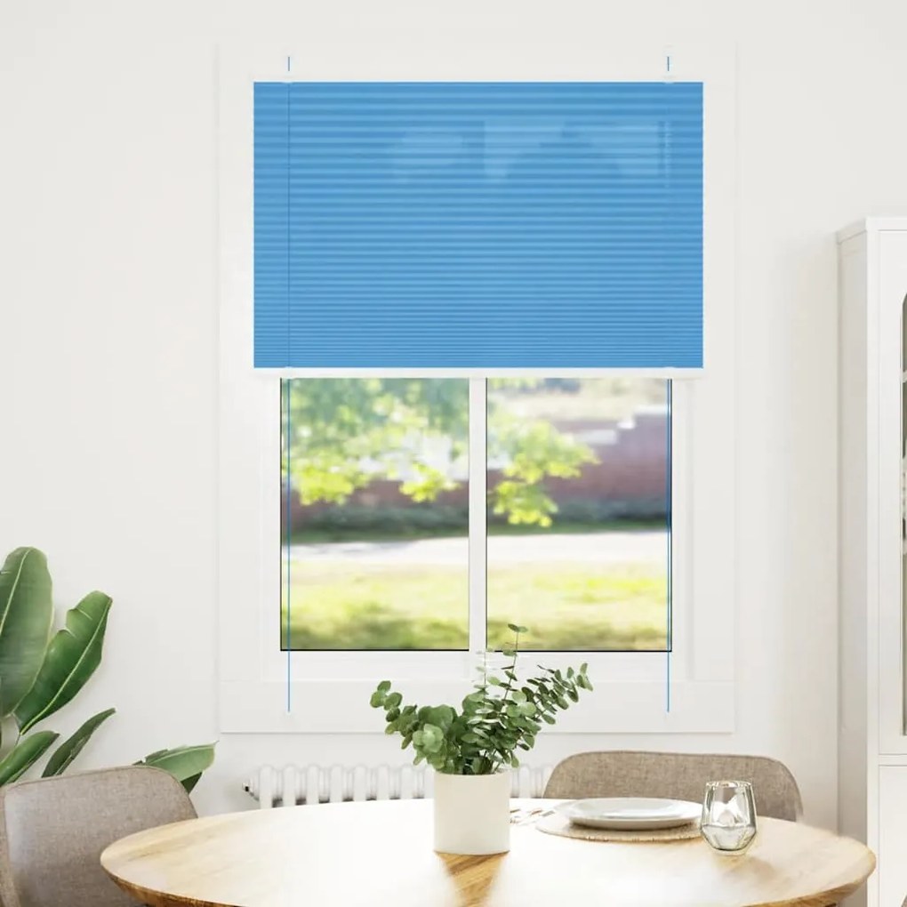 pliszírozott redőny kék 100x100 cm szövetszélesség 99,4 cm