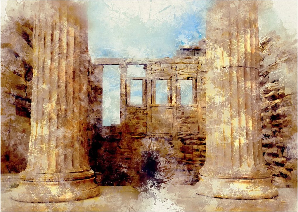Kép - Érechthéion, Athens, görögország (üvegen) (70x50 cm)