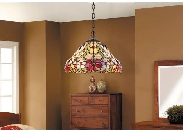 Rabalux 8086 - Tiffany Csillár MIRELLA 2xE27/60W/230V