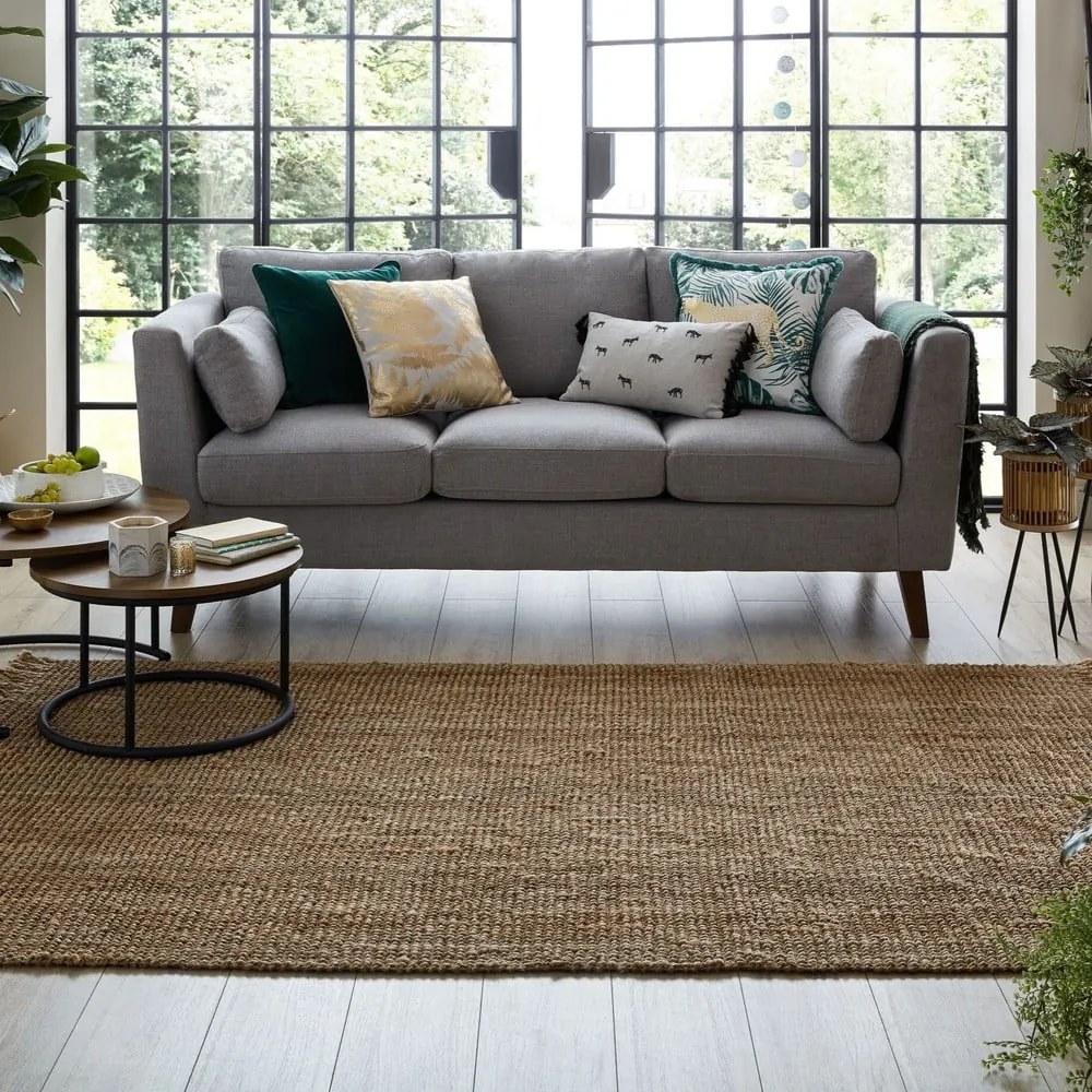 Jute barna juta szőnyeg, 120 x 170 cm - Flair Rugs
