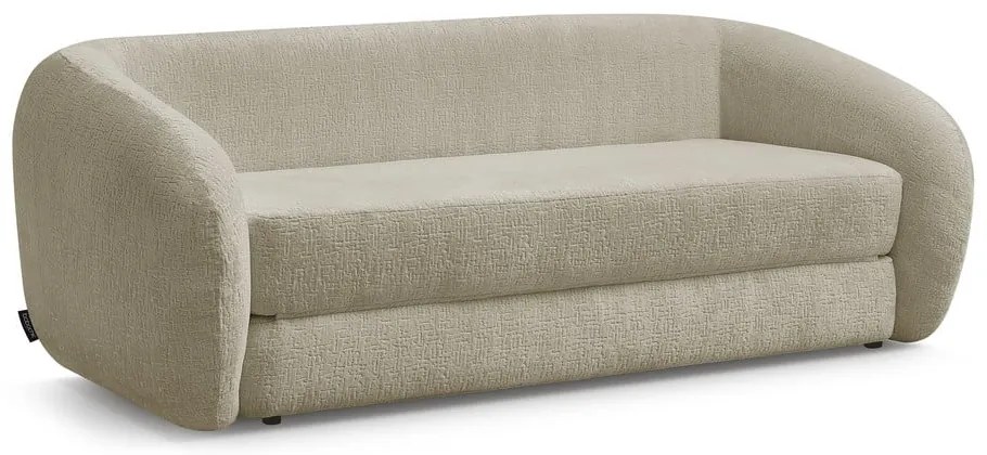 Világosbarna zsenília kinyitható kanapé 228 cm Neyo – Bobochic Paris