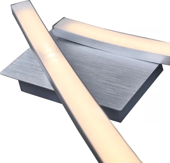 LED mennyezeti lámpa, 2 x 6 W, 230 V, 3000 K, matt króm