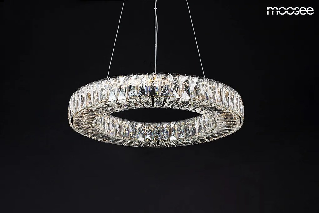 KING HOME MSE010100250 ALLISIA Kristály Függesztett Lámpa Arany LED IP20