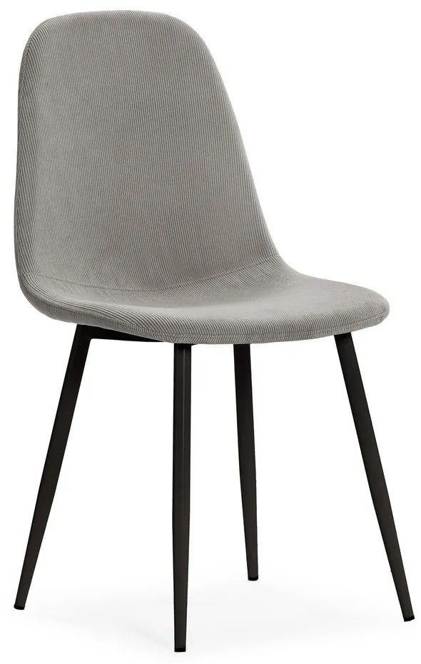 Világosszürke kárpitozott étkezőszék szett 4 db-os Minka – Marckeric