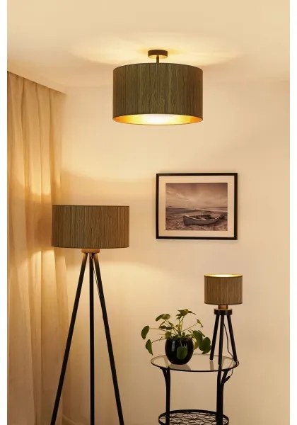 Brilagi - BOSTON ROLLER mennyezeti lámpa 1xE27/15W/230V, 45 cm, barna/arany