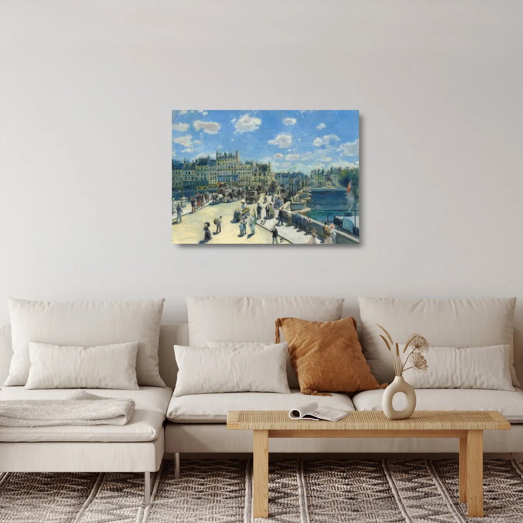 Üveg kép - Auguste Renoir, Pont Neuf, Paris, reprodukciók (70x50 cm)