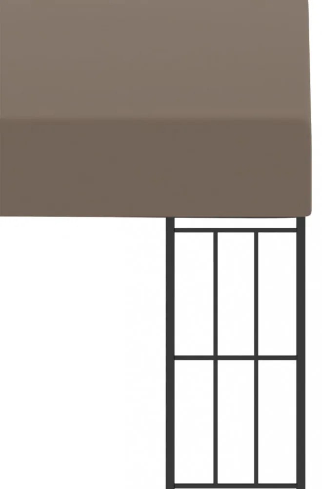 tópszínű falra szerelhető szövetpavilon 6 x 3 m