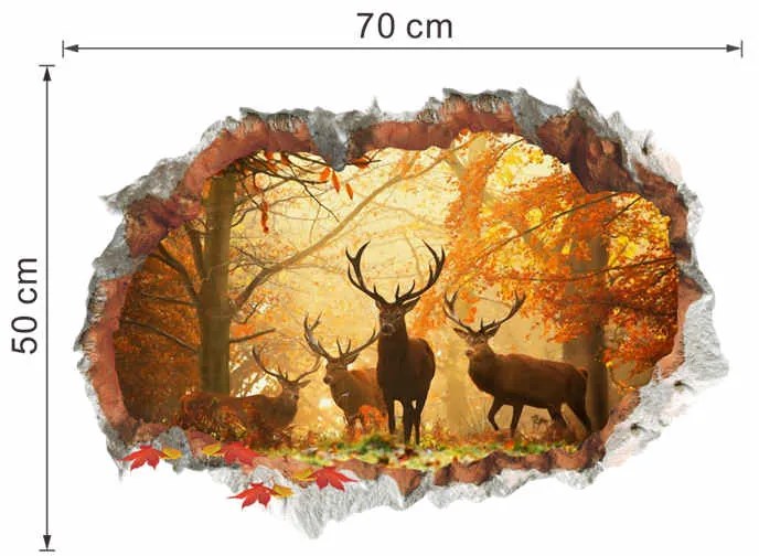 Falmatrica"Szarvasok" 70x50 cm