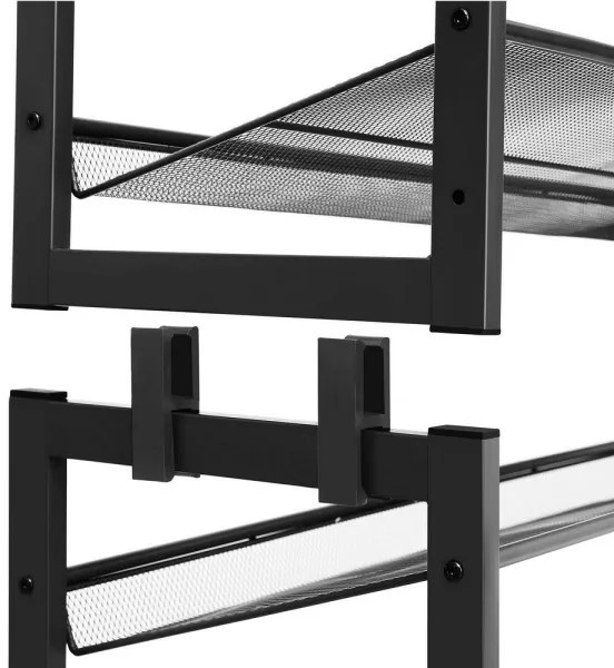 Cipőtartó ALVORO fekete