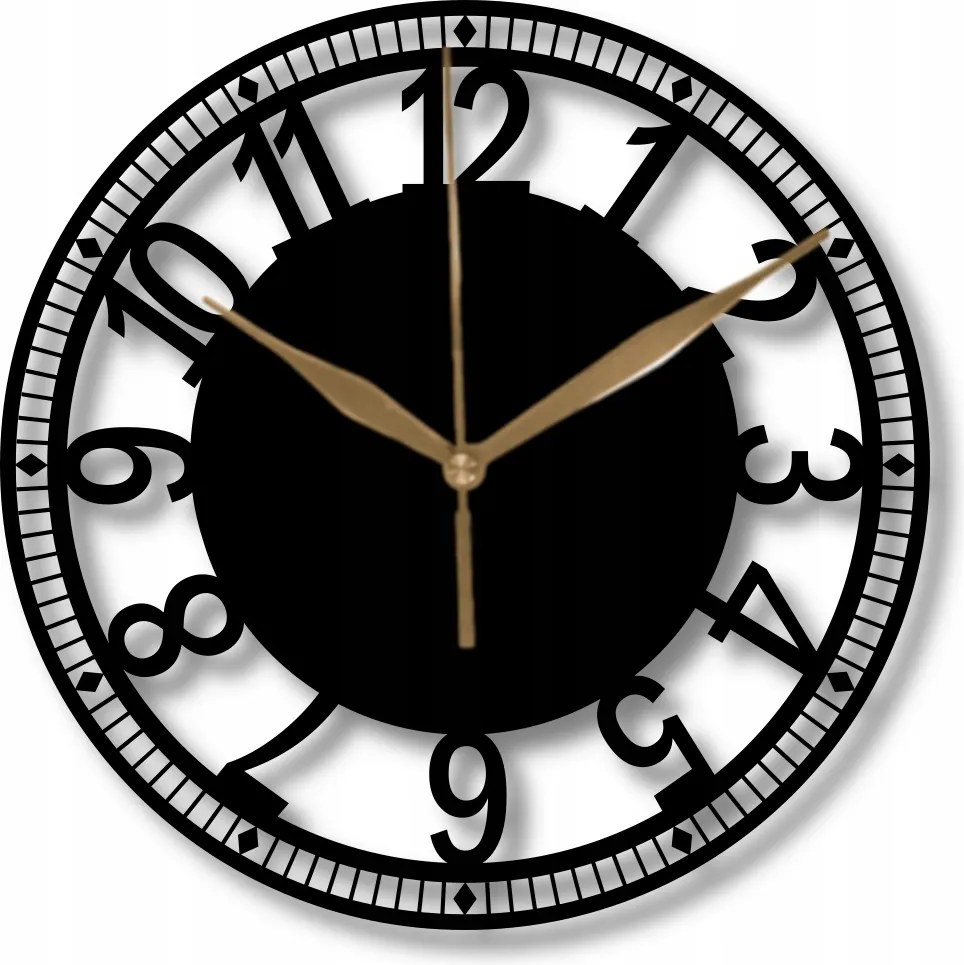 Falióra Fa Arab Számok Klasszikus Óra 35 cm