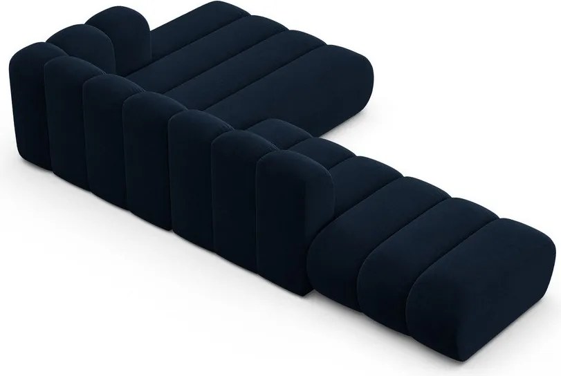 Sötétkék sarokkanapé (jobb oldali) Lupine – Micadoni Home