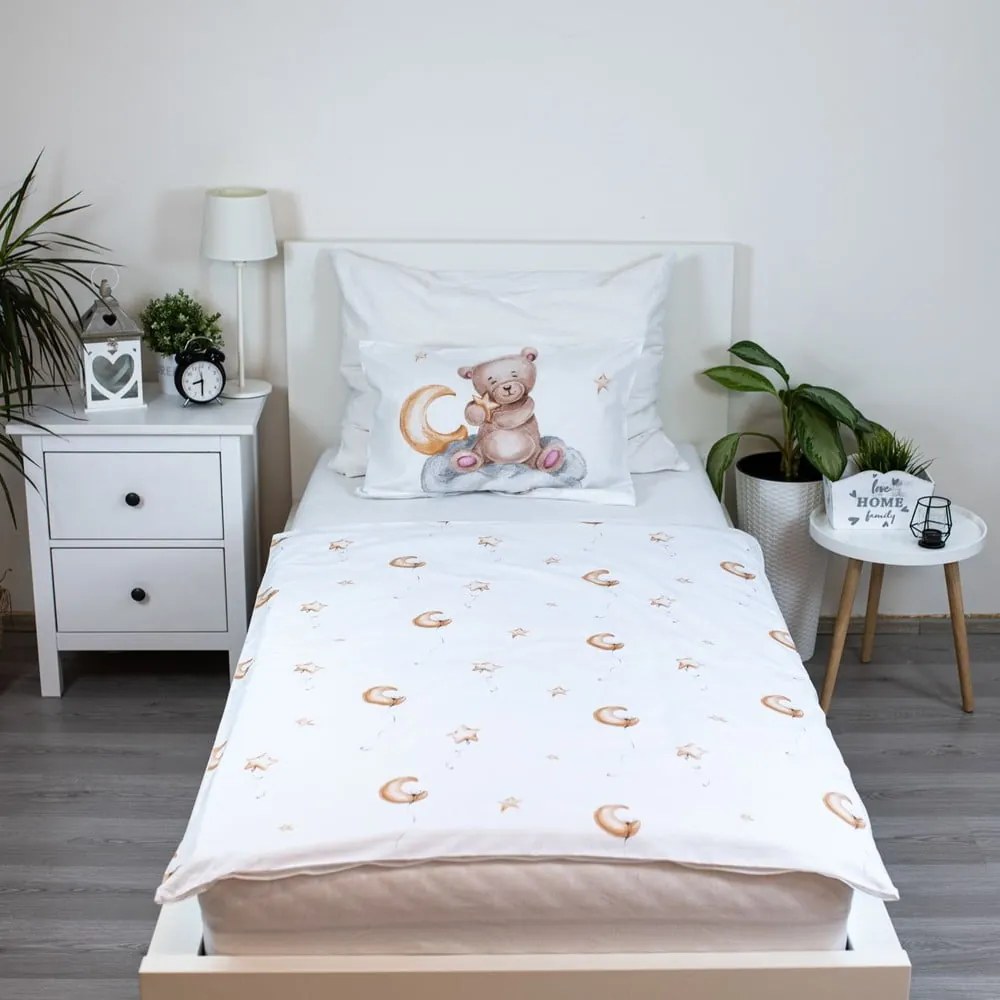 Pamut gyerek ágyneműhuzat babaágyhoz 100x135 cm Medvídek "Cute" – Jerry Fabrics