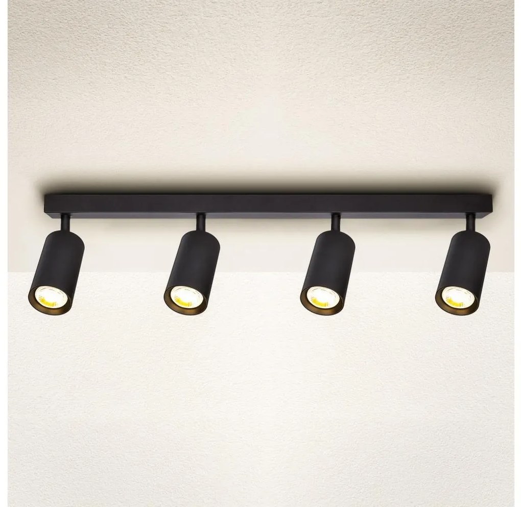 Brilagi - Spotlámpa SELE 4xGU10/30W/230V fekete WO-A7-OEM