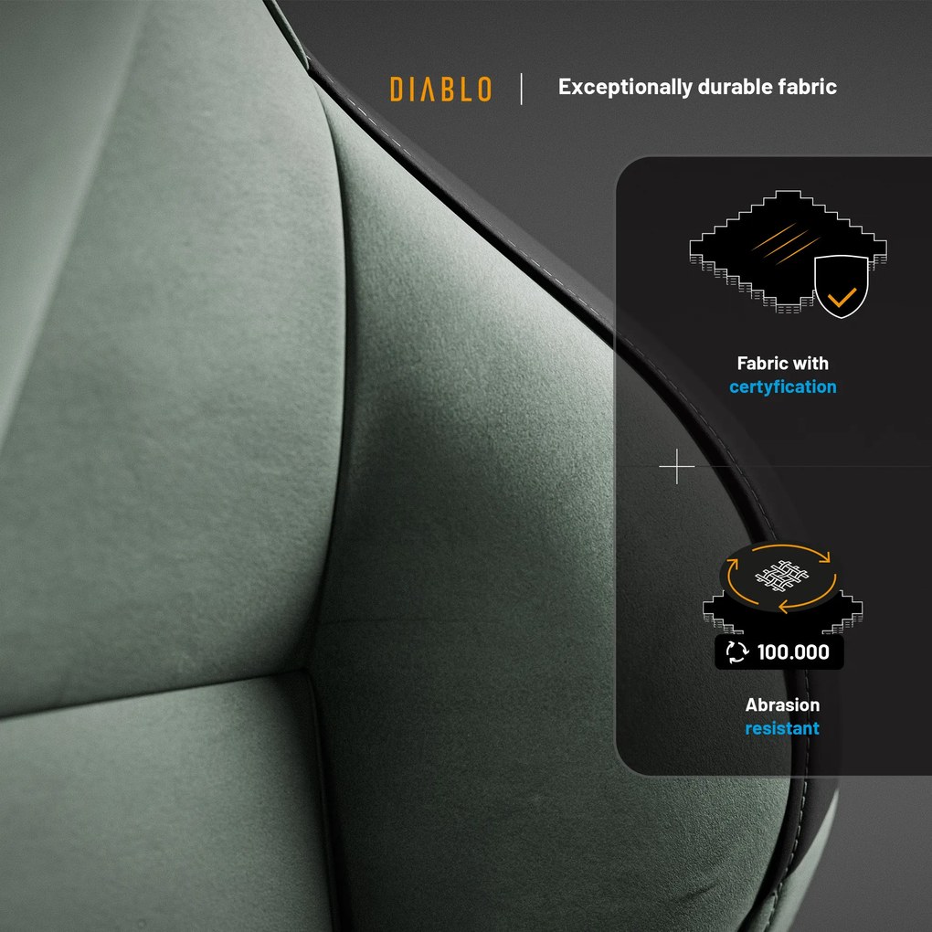 Zöld gamer szék Diablo X.ONE Prime Ghotic Green