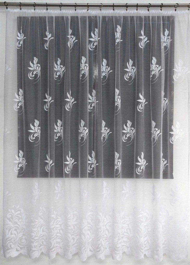 Mg Függöny 65/100 Fehér 240x220cm szalaggal lengyel K