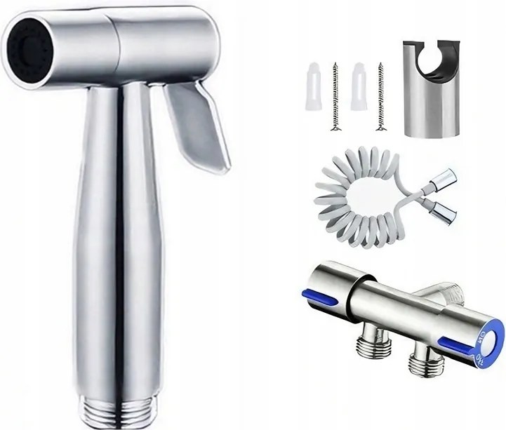 Bidé csaptelep Kézi bidémosó, ezüst