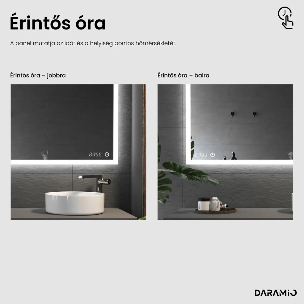 Tükör LED világítással F3