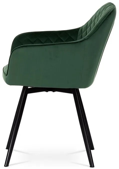 Zöld Bársony Étkezőszék. DCH-425 GRN4