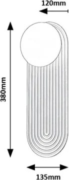 Rabalux 71459 - GLOWBELLS fali lámpatest 1xG9/25W/230V
