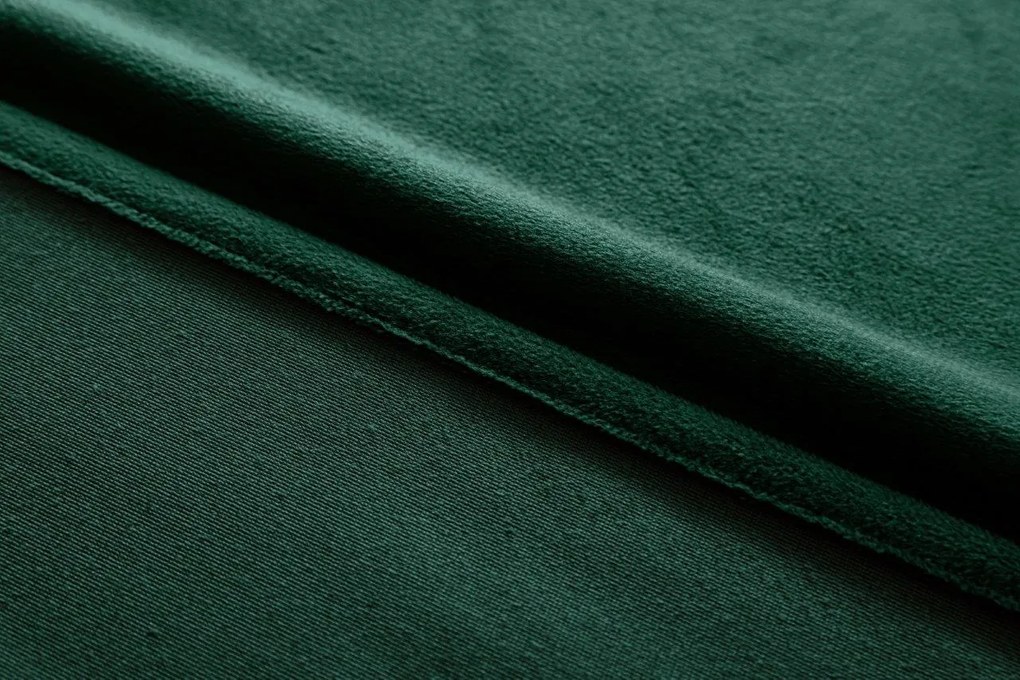 Sötétzöld fényzáró függöny VELVET 140x270 cm Felfüggesztés: Hullámos sínszalag