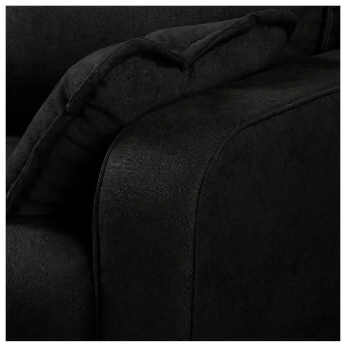 Fekete sarokkanapé (jobb oldali) Beata – Ropez