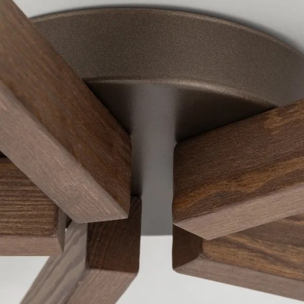 Brilagi - Felületre szerelhető csillár LATTE 5xE27/15W/230V fenyő/mix