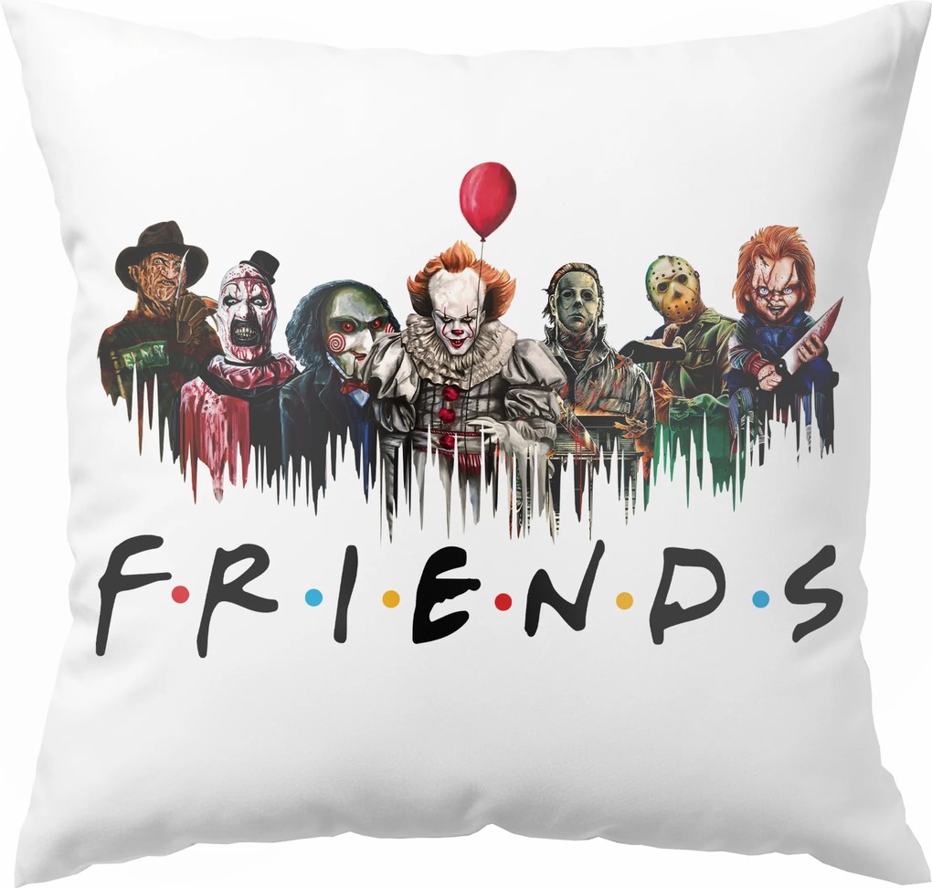 Nyomott Mintás Párna Halloween Barátok Őszi Ajándék