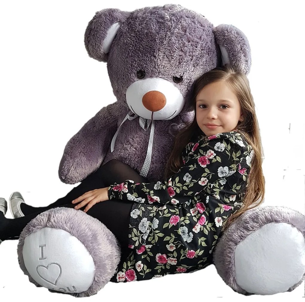 Plüss játék Maci 160 cm grey