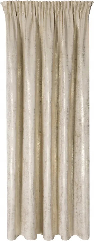 Renia szalagfüggöny 140x270 Eurofirany bársony világos bézs