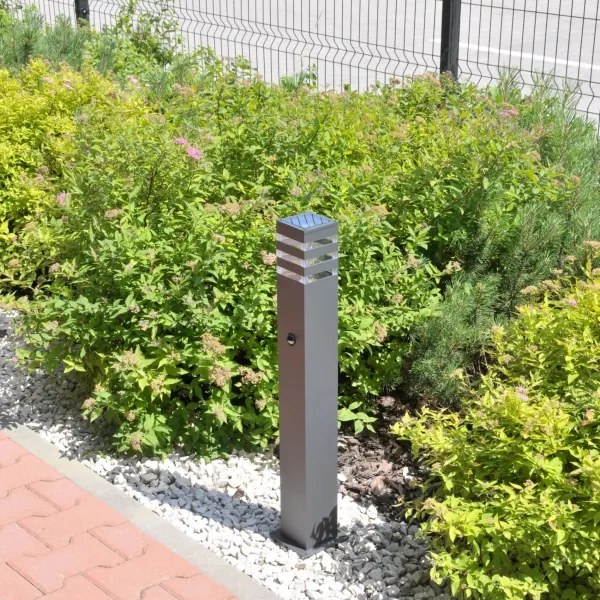 Kültéri lámpa TEKSAS szenzorral 1xE27/12W/230V IP44 74 cm antracit