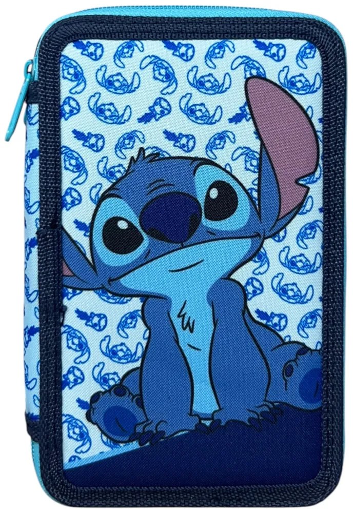 Disney Lilo és Stitch, A csillagkutya Happy tolltartó töltött 3 emeletes