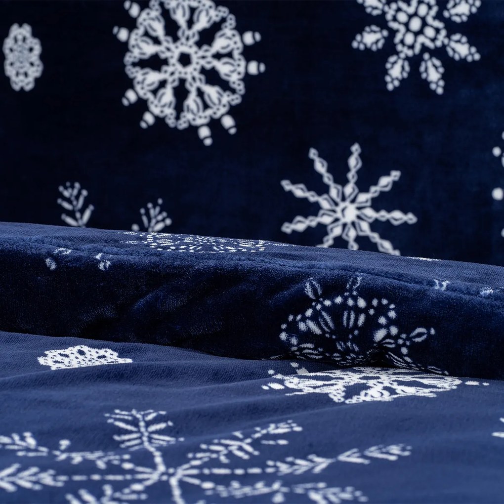4Home Midnight Snowfall mikroflanel ágyneműhuzat, 140 x 200 cm, 70 x 90 cm